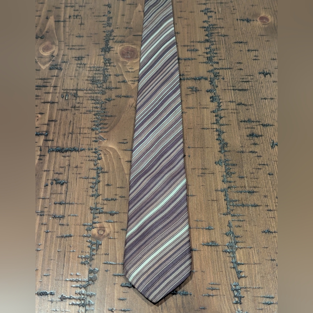VTG- CK brown striped tie